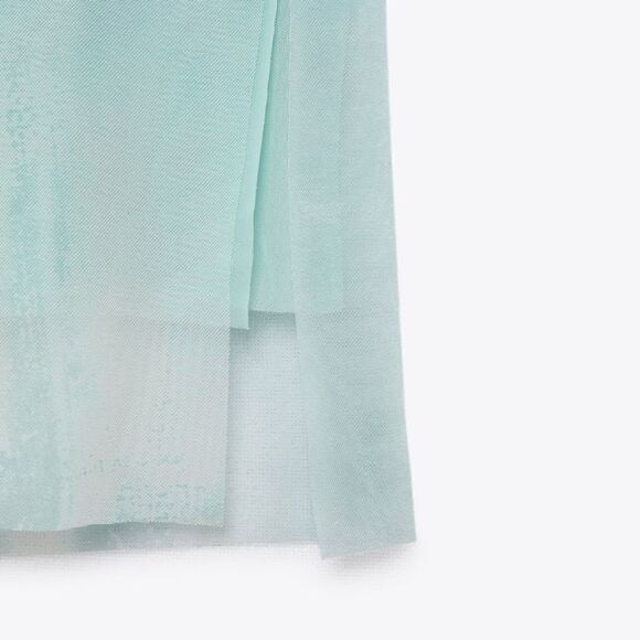 ZARA TULLE SKIRT SKY BLUE BLOGGERS FAV - Picture 11 of 14